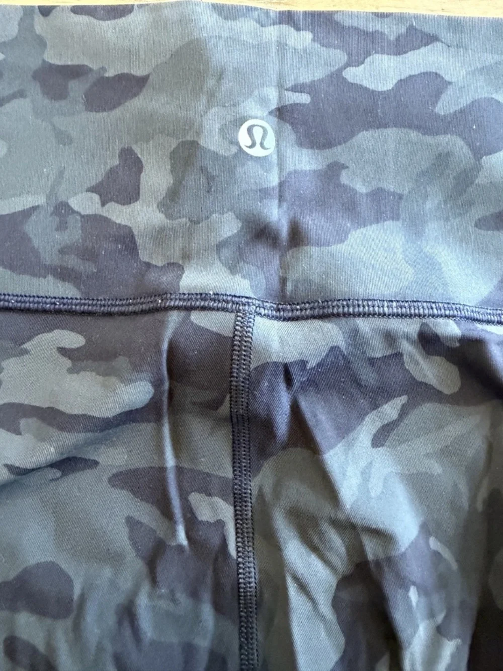 Lululemon Wunder Under High-Rise Camo Leggings- Size 10- EUC- Dark Green